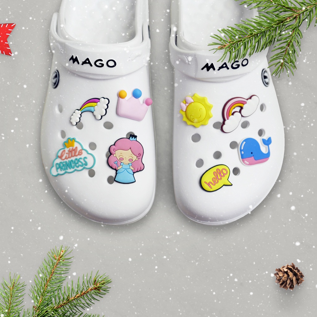 Jibbitz  Set " MAGO " สําหรับตกแต่งรองเท้า Accessories อุปกรณ์เสริมรองเท้า Mago footwear แฟชั่น ลายการ์ตูน