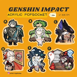 [TYDIR] Popsocket Griptok Genshin Impact Meme Hutao Xiao Alhaitham Cyno Kazuha Nahida