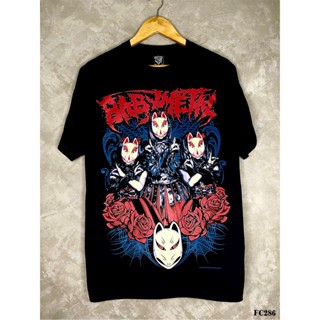 Babymetalเสื้อยืดสีดำสกรีนลายFC286