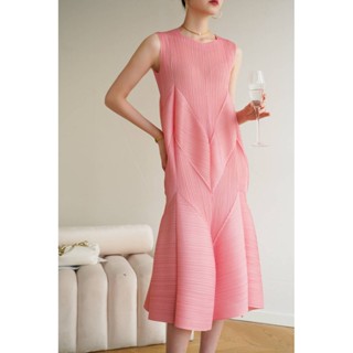 Restock!! 2MUAY รุ่น GJO8889 SLEEVELESS VOLUME PLEAT DRESS เดรสผู้หญิง เดรสพลีทคุณภาพ 11สี FREE SIZE