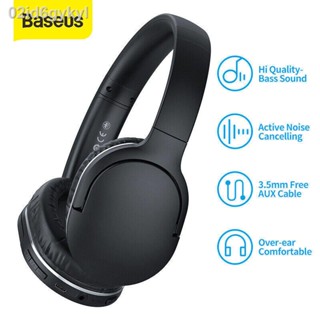 Baseus Official Store D02 Pro หูฟังครอบหู หูฟังไร้สาย หูฟังกีฬา หูฟังบลูทูธ แบบพกพา 5.0 หูฟังสำหรับ iPhone Xiaomi Vivo O