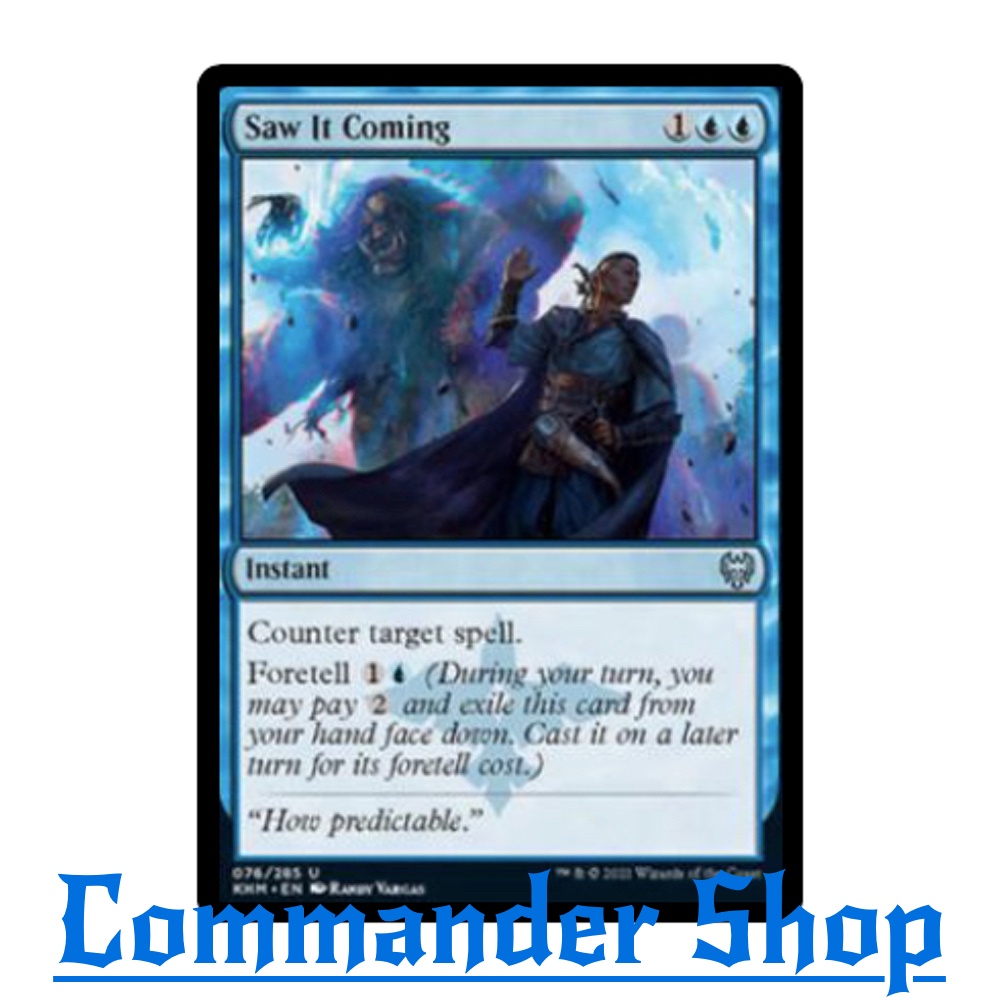 Saw It Coming (Instant) Blue Mv3 Counter Foretell การ์ดเกม Magic The Gathering (MTG)