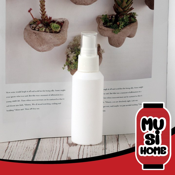 MUSI.HOME【ราคาถูก】ขวดสเปรย์เปล่าแบบพกพา สีขาวทึบ ขวดเปล่า ขวดใส่ของเหลว ขวดแบ่ง PG1