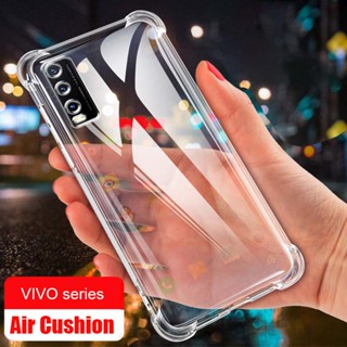 เคสโทรศัพท์ซิลิโคน TPU ใส กันกระแทก สําหรับ VIVO Y20 Y12s Y20s Y12A Y20i Y19 Y17 Y15 Y12 Y11 Y50 Y30 Y30i Y31 Y51 Y76 5G