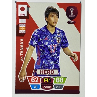 การ์ดนักฟุตบอล Ao Tanaka ฟุตบอลโลก world cup 2022 การ์ดสะสม Japan การ์ดนักเตะ ญี่ปุ่น