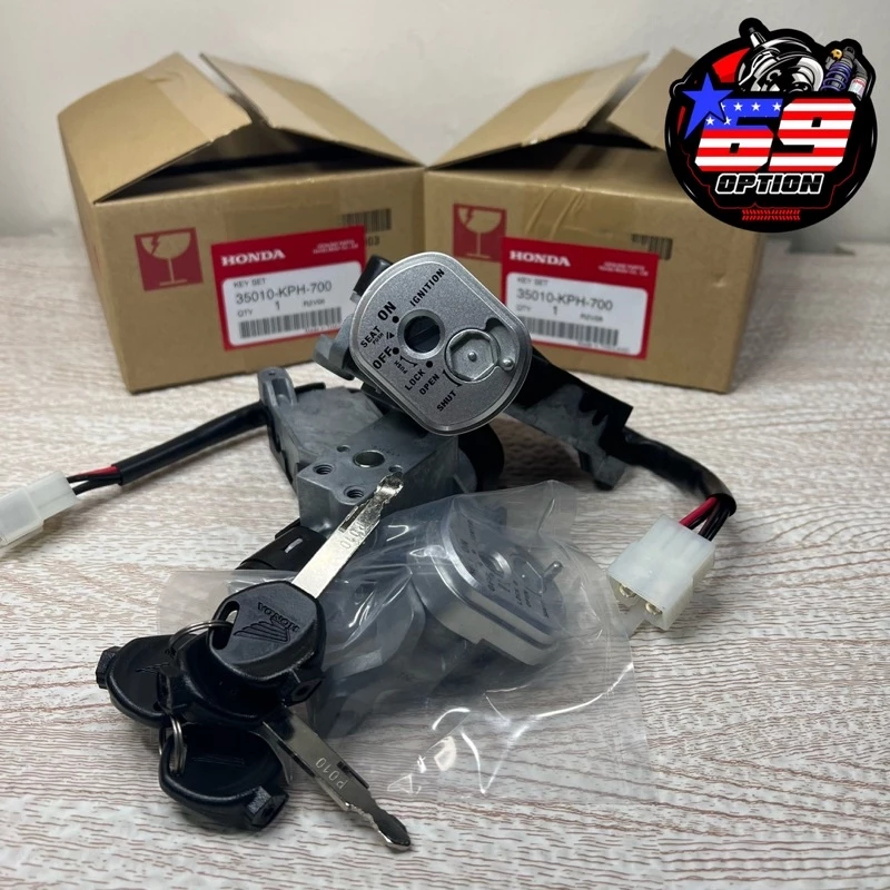 สวิทช์กุญแจ HONDA เวฟ125i บังลม รหัส 35010-KPH-700