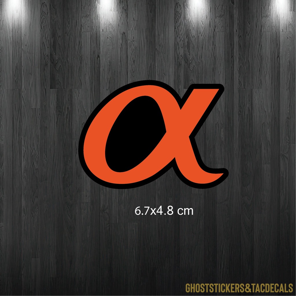 สติกเกอร์โลโก้Sony Alpha ตกแต่งกล่อง มอเตอร์ไซค์ รถยนต์ laptop computer งานพิมพ์