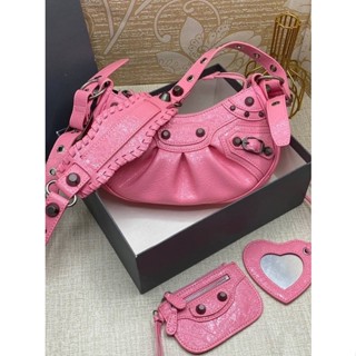 Balenciaca Lecagole  Grade vip Size 26 cm  สีชมพู