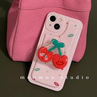 เคส สำหรับ ไอโฟน เคสซิลิโคน สินค้าพร้อมส่งจากไทย สำหรับ Iphone 14 13 12 11 Pro max ไอริงเชอร์รี่คู่ TPU-S1255