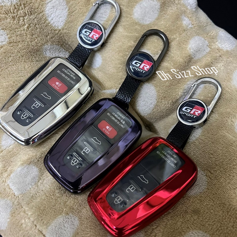 เคสรีโมทรถ Toyota Cross GR Sport 2022 Camry CHR Altis GR Sports ฝาปุ่มใส ด้านหลังใสเห็นโลโก้รีโมท ดึ