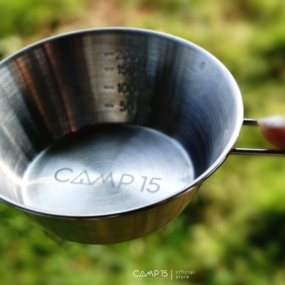 "CAMP15"   SIERRA CUP (stainless steel) ถ้วยเซียร่า คัพ สำหรับการแคมป์ปิ้ง