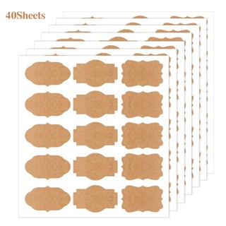 สติกเกอร์ฉลากกระดาษ สีน้ําตาล มีกาวในตัว 3 แบบ สําหรับติดตู้กับข้าว 600 ชิ้น