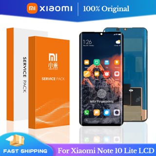 ของแท้ 100% อะไหล่หน้าจอสัมผัส Lcd แบบเปลี่ยน สําหรับ Xiaomi Mi Note 10 Lite Dispaly 10 Mi Note 10 Lite M2002F4LG M1910F4G