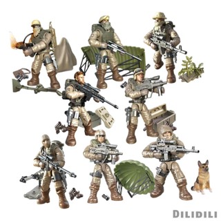 ฟิกเกอร์ทหาร 1/35 สําหรับเล่นเกม 8 ชิ้น