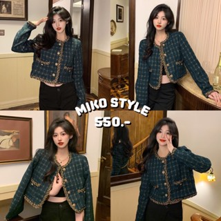 พร้อมส่งจากไทย MIKO STYLE - ZHUZI BLAZER 🎟️ ใส่โค้ด WYHZPK ลดเหลือ 505.-