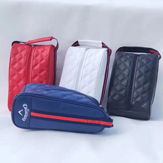 Callaway GOLF กระเป๋าใส่รองเท้า หนัง PU กันน้ํา พกพาสะดวก สําหรับผู้ชาย และผู้หญิง SB039
