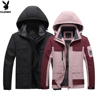 Playboy Womens Rushing Jacket Winter Windproof Padded Thick Warm Jacket