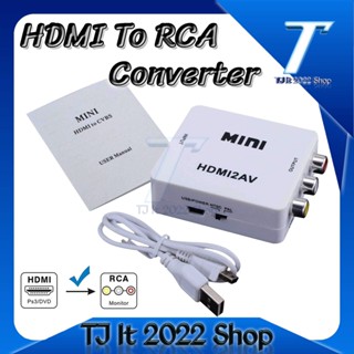 HD RCA Converter HDMI To AV สมาร์ทกล่อง PS4แล็ปท็อป Chromecast สำหรับ1080P 720P 480P NTSC/PAL HDMI2AV