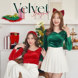 FOXCI - Velvet Bodysuite บอดี้สูทกำมะหยี่ เล่นแสงสุดปัง