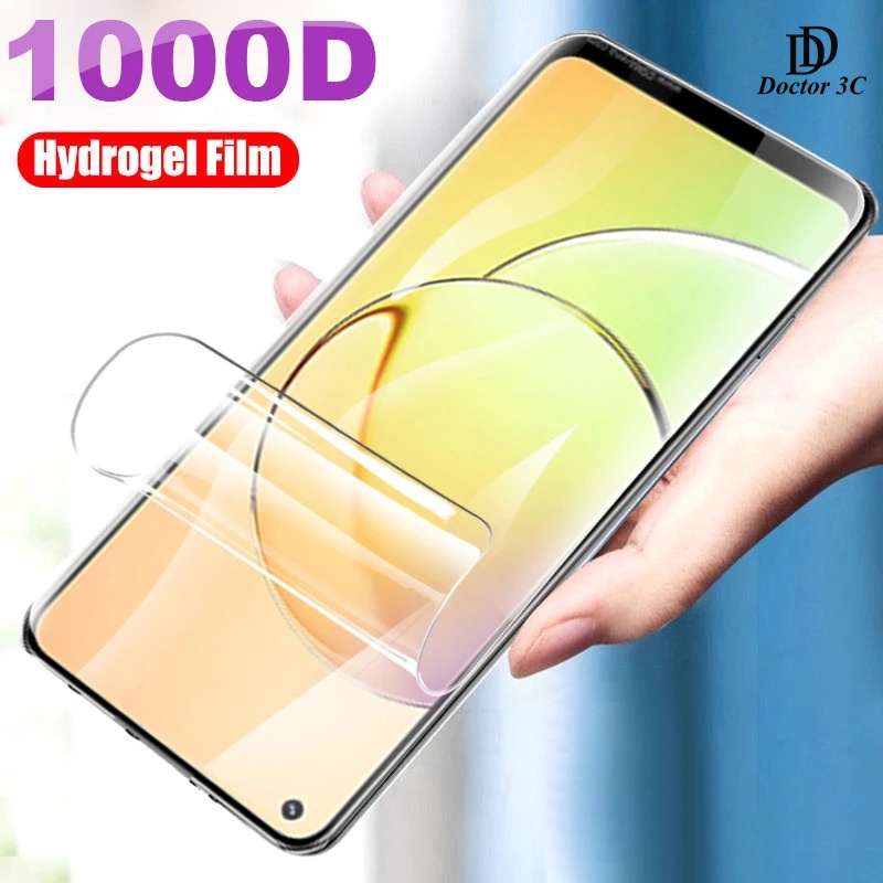 3D หน้าจอโค้งป้องกันฟิล์ม Hydrogel สําหรับ Realme real me หมายเหตุ 60 60X 50 15 15T 15X 14X 13 13 + 