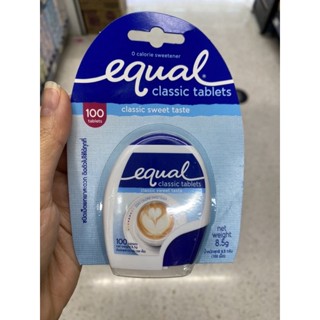 Egual Classic Tables Classic Sweet Taste 8.5 G. อิควล คลาสสิค ชนิดเม็ด วัตถุให้ความหวานแทนน้ำตาล