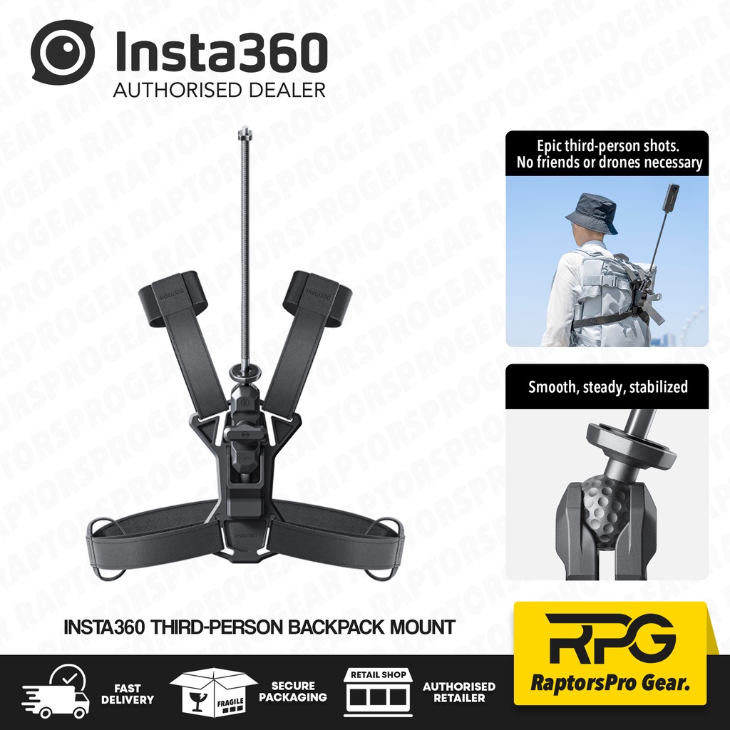 - Insta360 Third-Person Backpack Mount