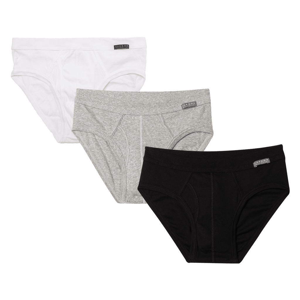 กางเกงในชาย  Carson Men รุ่นผ้า Cotton USA ทรงเปิดเป้า แพ็ค 3 ตัว (BBC213)