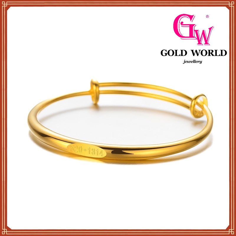 Gw Jewellery Emas 916 Gold Bangkok 520 สร้อยข้อมือชุบทอง 1314 หรูหรา W111