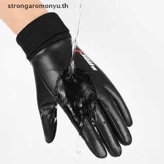 Strongaromonyu ถุงมือ ผ้ากํามะหยี่ กันน้ํา กันลื่น ให้ความอบอุ่น สองนิ้ว เหมาะกับการขี่จักรยาน เล่นกีฬา เดินป่า ตกปลา สําหรับผู้ชาย