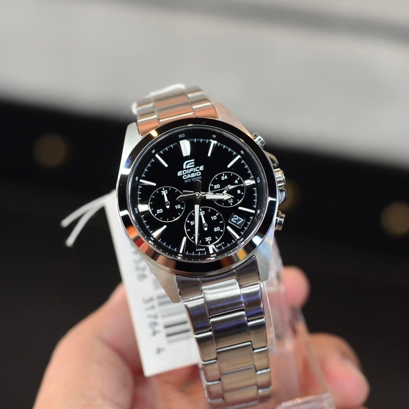 [ผ่อนเดือนละ 309]🎁CASIO EDIFICE EFV-630D-1A ของแท้ 100% พร้อมส่ง ประกัน 1 ปี