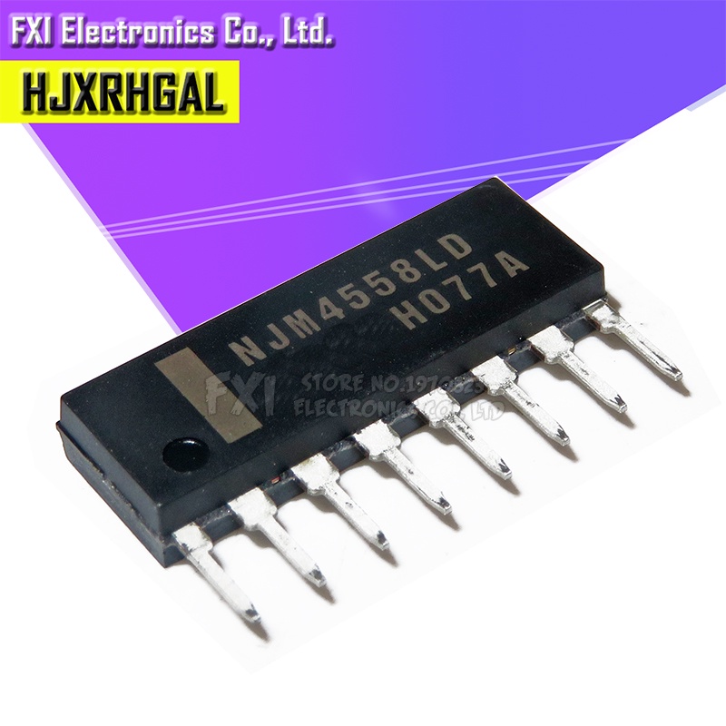 10PCS NJM4558L NJM4558 SIP8 SIP NJM4560L NJM4560 Dual operational amplifier ใหม่