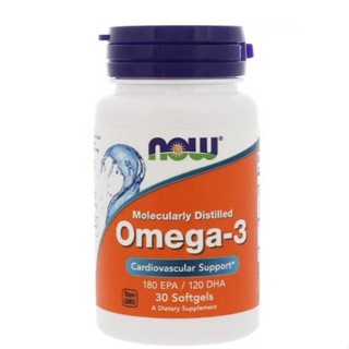 น้ำมันปลา Now Foods, Omega-3, Molecularly Distilled