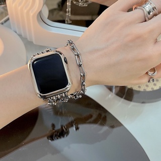 สายนาฬิกาข้อมือ สเตนเลส โลหะ แบบเปลี่ยน สําหรับ Apple Watch Series 1 2 3 4 5 6 SE 7 8 Ultra iWatch 49 42 44 45 38 40 41 มม.