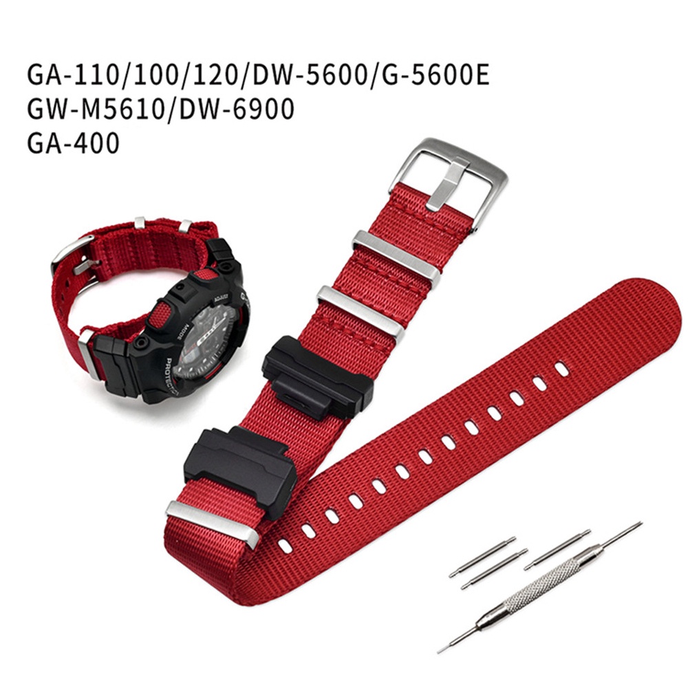 Nato สายนาฬิกาข้อมือไนล่อน แบบเปลี่ยน สําหรับ Casio G-Shock GA-110 100 120 150 200 400 GD-100 110 120 DW-5600 GW-M5610 GW-6900