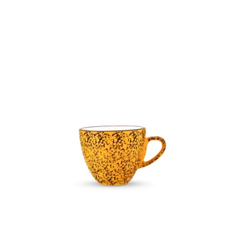 เซตแก้วพร้อมจานรอง Set Cup and Saucer (splat mustard) ทำจากวัสดุ Fine Porcelain คุณภาพสูง แบรนด์ Wilmax England