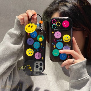 【Trendy】 colorful smiley face phone glass case for iPhone 14 Pro Max 14 plus 14 Pro 13 Pro Max 12 Pro Max 11 x xsmax XR❤ VA60