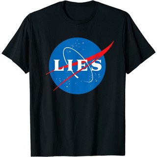 Funny Sayings LIES Flat The Earth TShirt