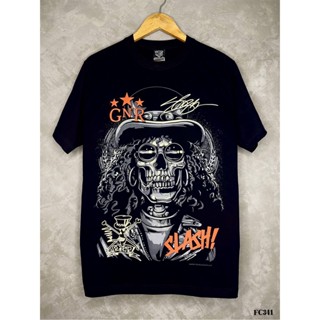 Gnrเสื้อยืดสีดำสกรีนลายFC341