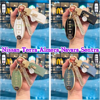 เคสรีโมตกุญแจรถยนต์ TPU แบบเต็ม สําหรับ New Nissan Terra 2021-2022 Nissan Kicks Nissan Note Almera Teana Livina Nissan X70 Nissan Terra Navara Almera Patrol royale X-Trail Grand Livina