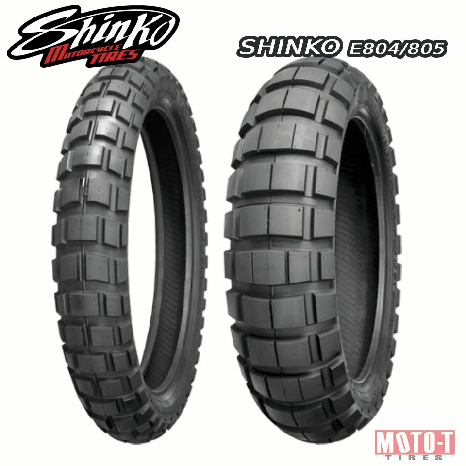 ยางมอเตอร์ไซค์ Suzuki V-strom650, Yamaha Tenere , Triumph Scrambler , Scram411  ยี่ห้อ Shinko E804/8