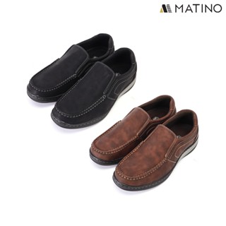 MATINO SHOES รองเท้าหนังชาย รุ่น MC/S 7819 -BLACK/BROWN