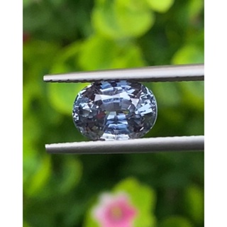 พลอย ไพลิน (Blue Sapphire) 2.84 กะรัต(Cts.) ดิบ (Unheated ) พลอยแท้ อัญมณีมงคลประจําวันเกิด เครื่องประดับพลอย