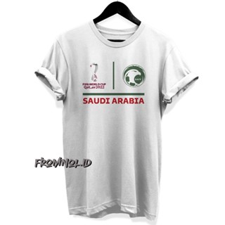 เสื้อยืด พิมพ์ลาย WORD CUP QATAR 2022 2022 SAUDI ARABIA ARABIA World CUP