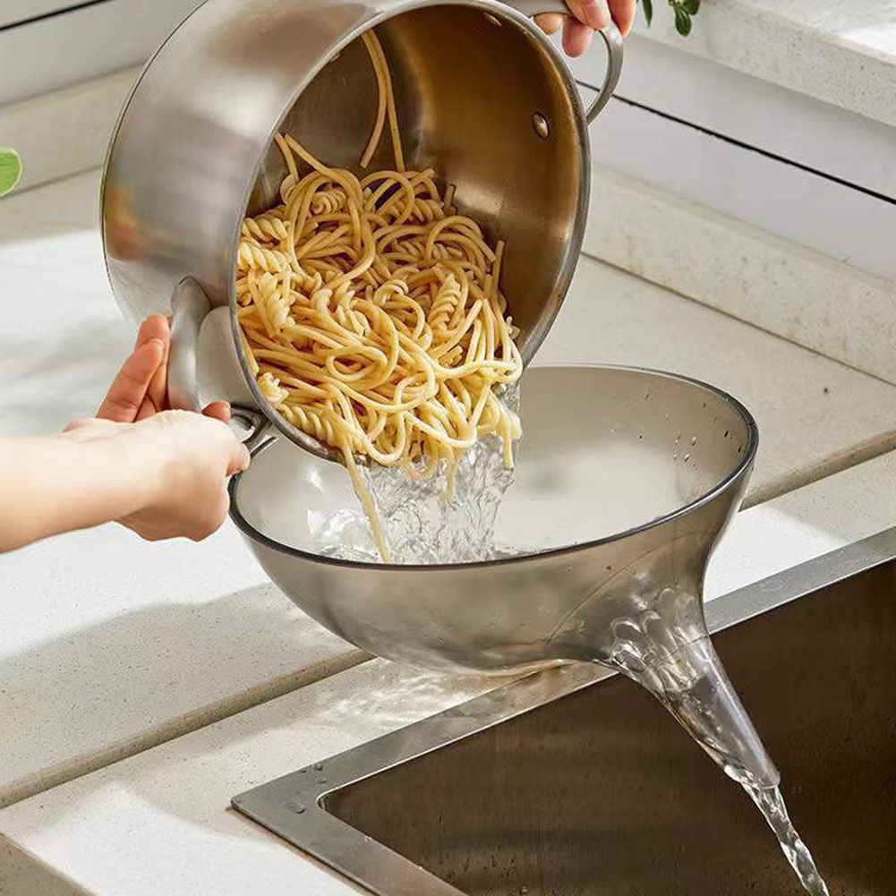 Strainer Bowl Drainer Vegetable Fruit Tools Kitchen Strainer Storage Organization Drain Basket Plast