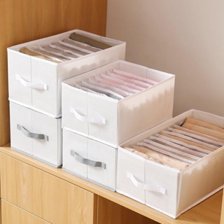 Foldable Closet Organizer Drawer Divider Organizer For Jeans Underwear Socks Storage Box Pants Clothes Home Storage Orga