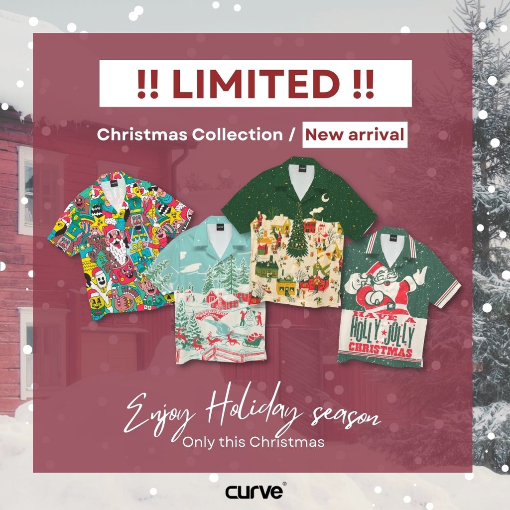 เสื้อเชิ้ตฮาวาย คอลเลคชั่นคริสต์มาส SET87