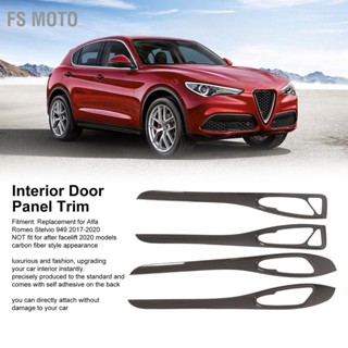 BFs Moto ฝาครอบแผงประตูรถยนต์ คาร์บอนไฟเบอร์ แบบเปลี่ยน สําหรับ Alfa Romeo Stelvio 949 2017xe2x80x912020 4 ชิ้น