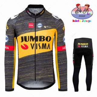 เสื้อกีฬาแขนยาว ลายทีม Jumbo Visma เหมาะกับฤดูใบไม้ผลิ และออสเตรเลีย สําหรับขี่จักรยาน MTB 2024