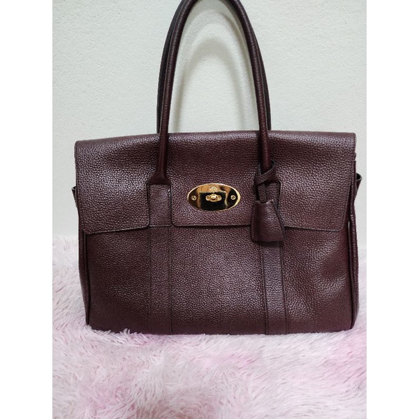 mulberry bayswater tote bag oxblood