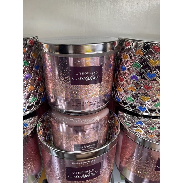Bath &amp; Body Works A Thousand Wishes A Thousand Wishes3-Wick Candle 411 g. เทียนหอม ของแท้
